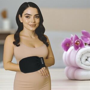 Avon Black Dual Sided Long Lasting Exfoliating Mitt